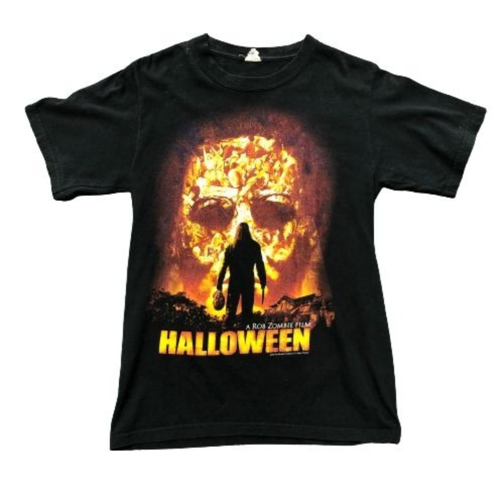 Vintage Pre-Owned A Rob Zombie Film Halloween Black T-Shirt - Size XS